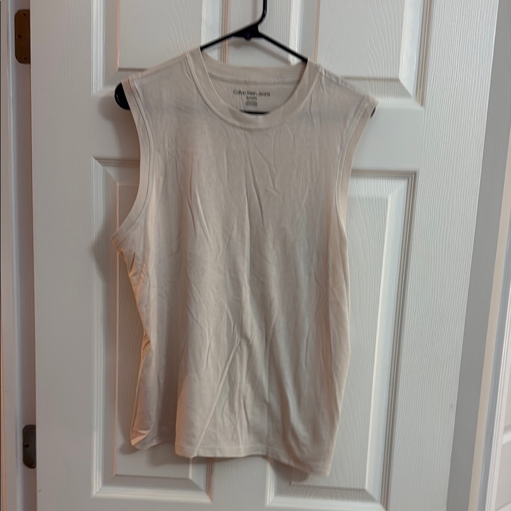 Calvin Klein Tan Muscle Tee Classic Design